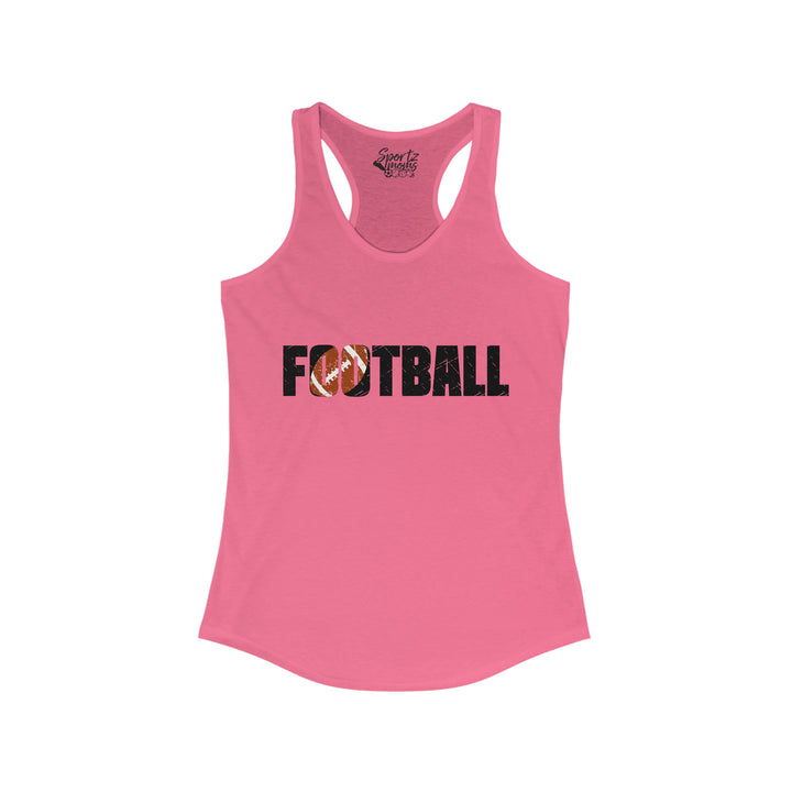 Football Adult Women's Racerback Tank