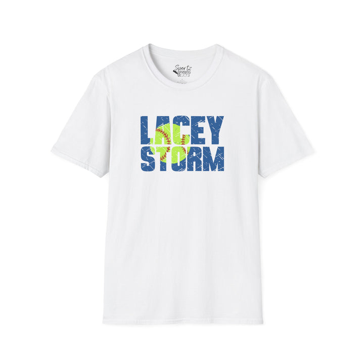 Lacey Storm Unisex Adult T-Shirt - Softball Design