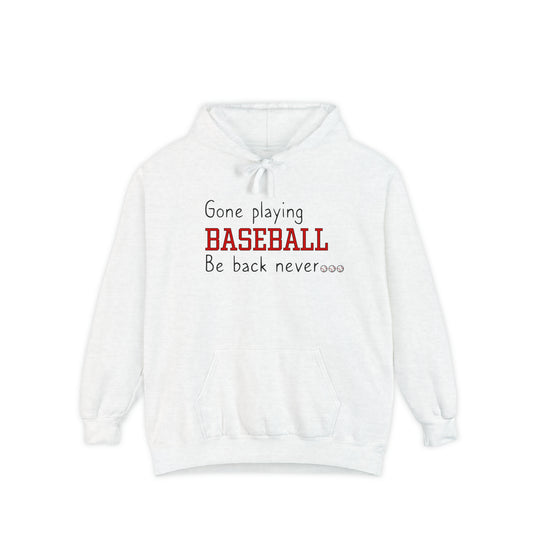 Gone Playing Baseball Adult Unisex Premium Hooded Sweatshirt