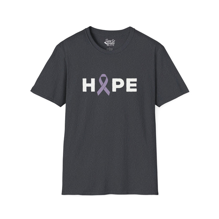 Hope Cancer Ribbon Adult Unisex T-Shirt