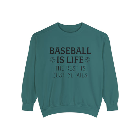 Baseball is Life Adult Unisex Premium Crewneck Sweatshirt