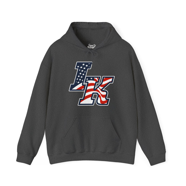 Iron Knights Adult Unisex Hooded Sweatshirt w/Flag Design