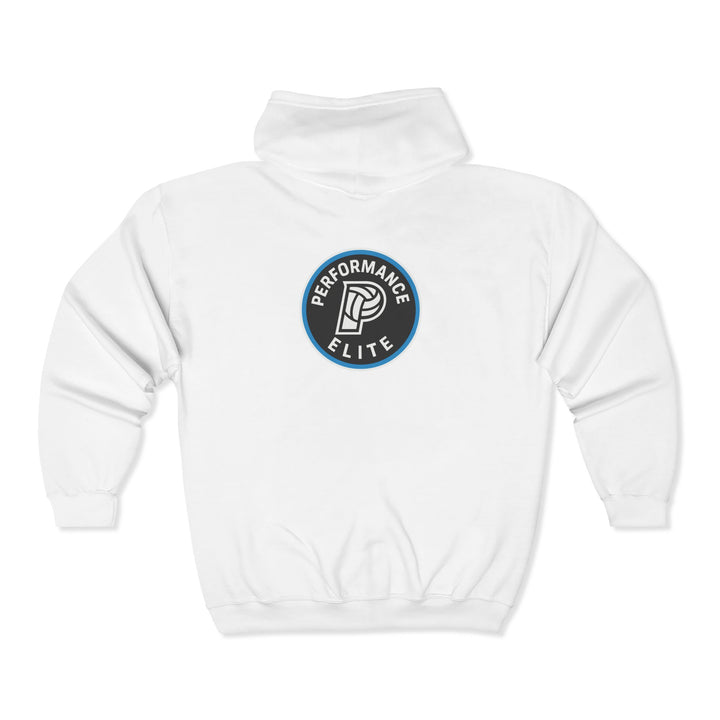 Performance Elite Unisex Adult Full Zip Hooded Sweatshirt w/Front & Back Logo