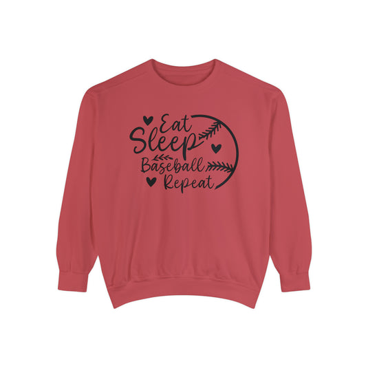 Eat Sleep Baseball Repeat Adult Unisex Premium Crewneck Sweatshirt