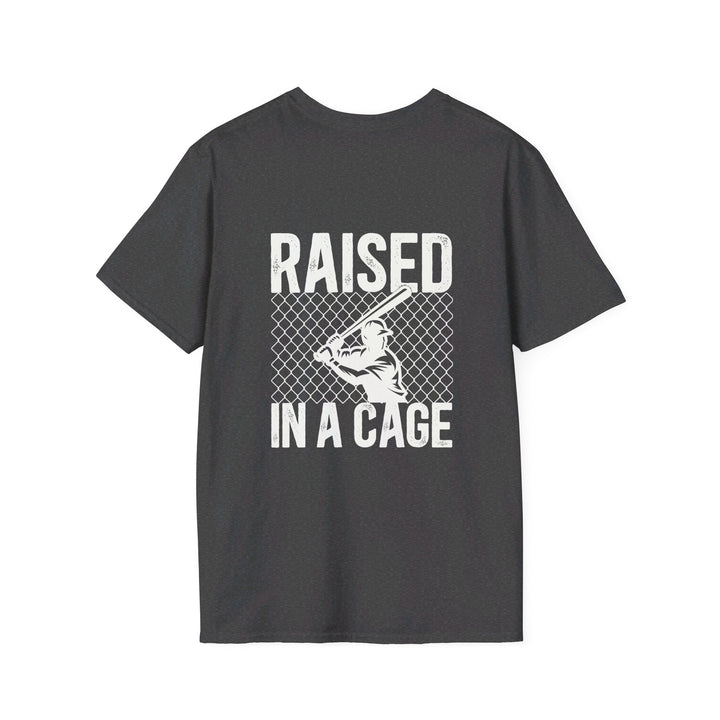 Raised in a Cage Baseball Unisex Adult T-Shirt