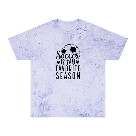 Soccer is My Favorite Season Adult Unisex Colorblast T-Shirt