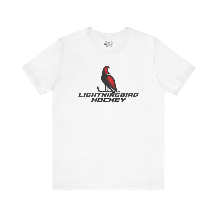 Wheeling Lightningbirds Unisex Adult Mid-Level T-Shirt - Hockey Design