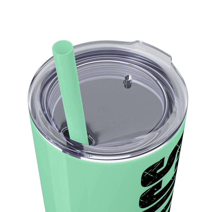 Cancer Ribbon Pick Your Sport 20oz Skinny Tumbler with Straw