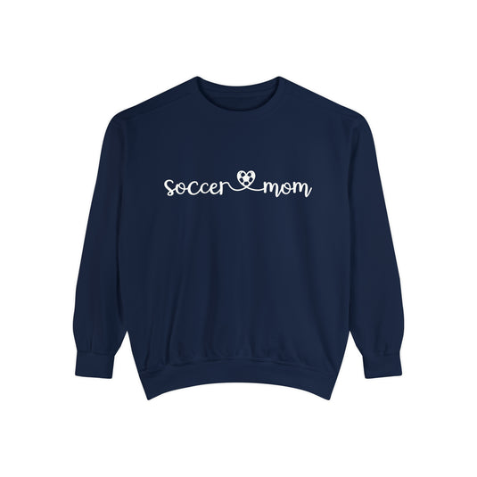 Soccer Mom with Heart Adult Unisex Premium Crewneck Sweatshirt