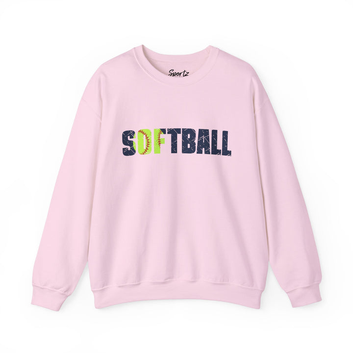 Softball Adult Unisex Crewneck Sweatshirt