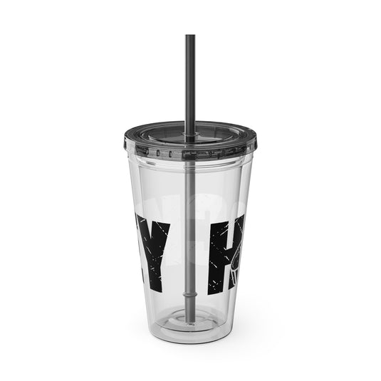 Hockey 16 oz Sunsplash Tumbler with Straw