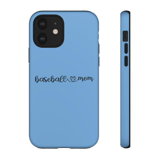 Baseball Mom Phone Case with Heart