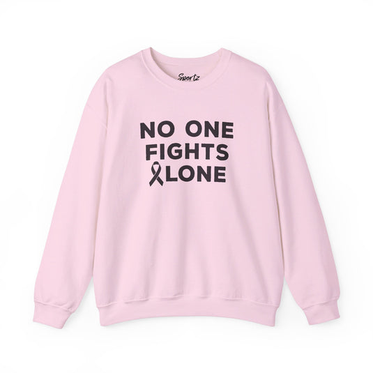 No One Fights Alone Adult Unisex Basic Crewneck Sweatshirt