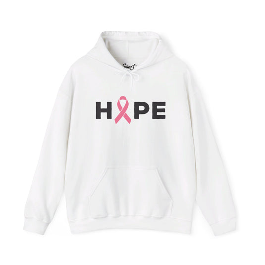 Hope Cancer Ribbon Adult Unisex Basic Hooded Sweatshirt