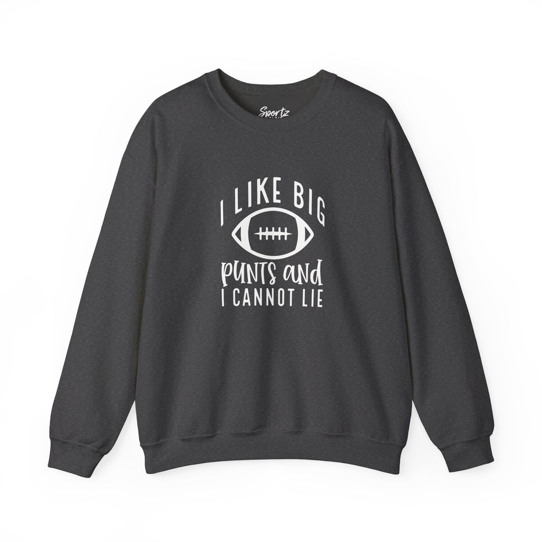 I Like Big Punts Football Adult Unisex Crewneck Sweatshirt