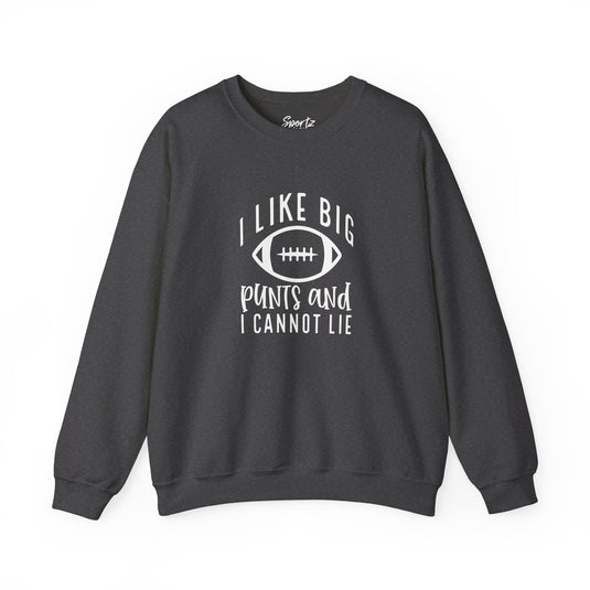 I Like Big Punts Football Adult Unisex Basic Crewneck Sweatshirt