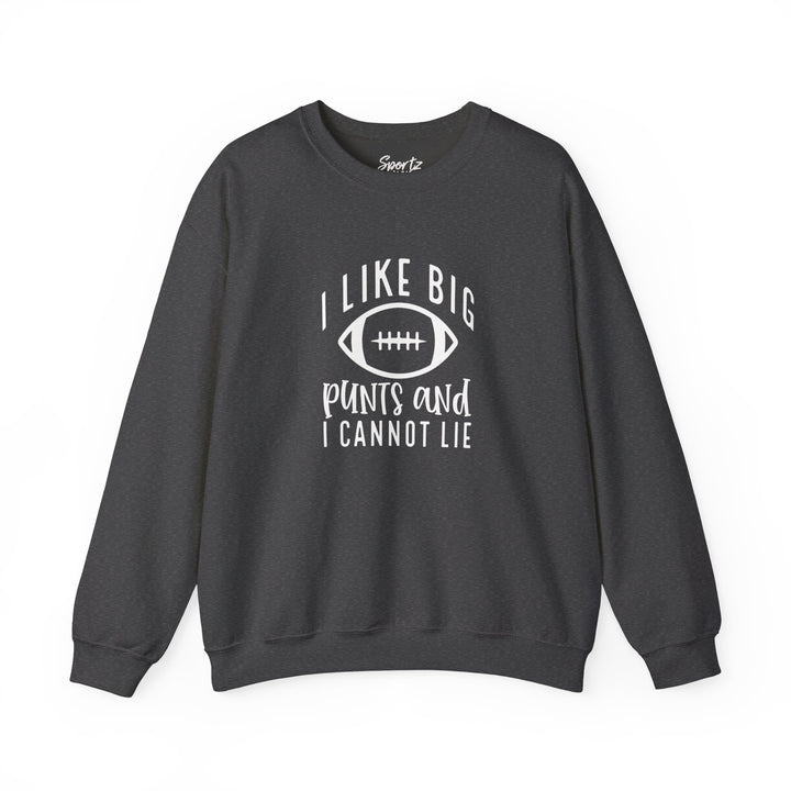 I Like Big Punts Football Adult Unisex Crewneck Sweatshirt