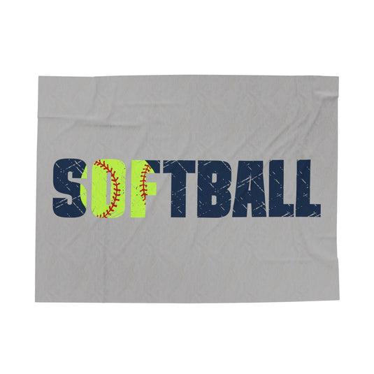 Softball Plush Blanket