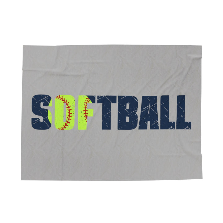 Softball Plush Blanket