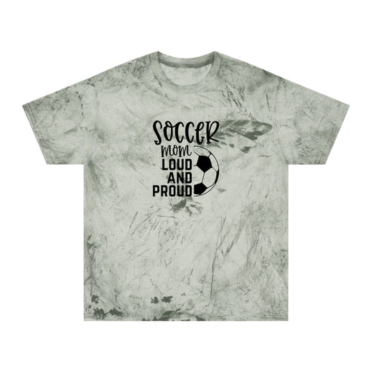 Soccer Mom Loud and Proud Adult Unisex Colorblast T-Shirt