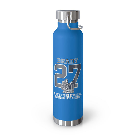 Iron Knights 22oz Bottle - Last Name & Number w/Knight Design