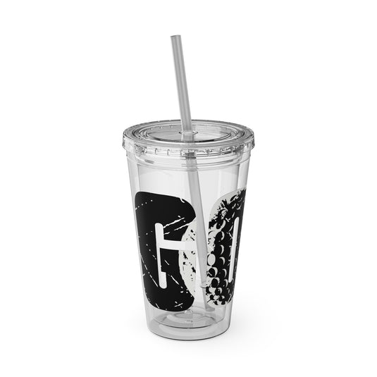 Golf 16 oz Sunsplash Tumbler with Straw