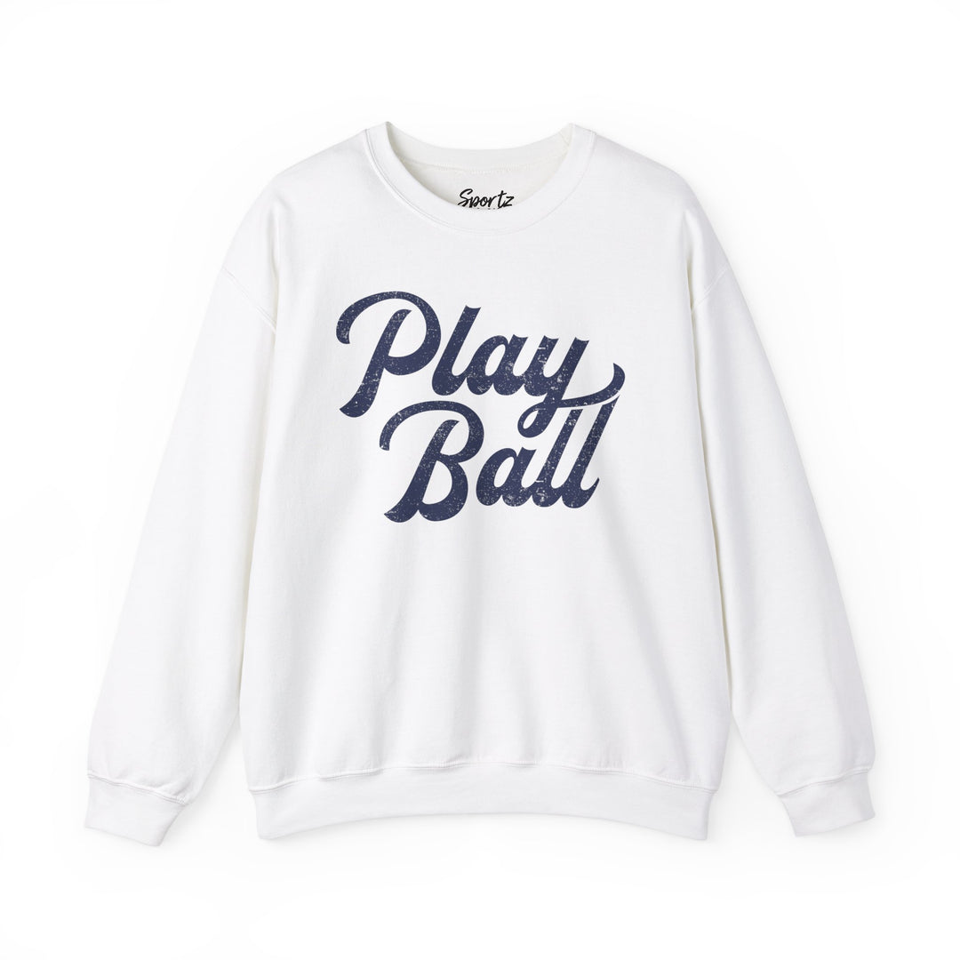 Play Ball Baseball Adult Unisex Crewneck Sweatshirt