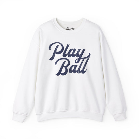 Play Ball Baseball Adult Unisex Basic Crewneck Sweatshirt