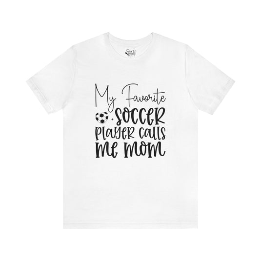 My Favorite Soccer Player Adult Unisex Mid-Level T-Shirt