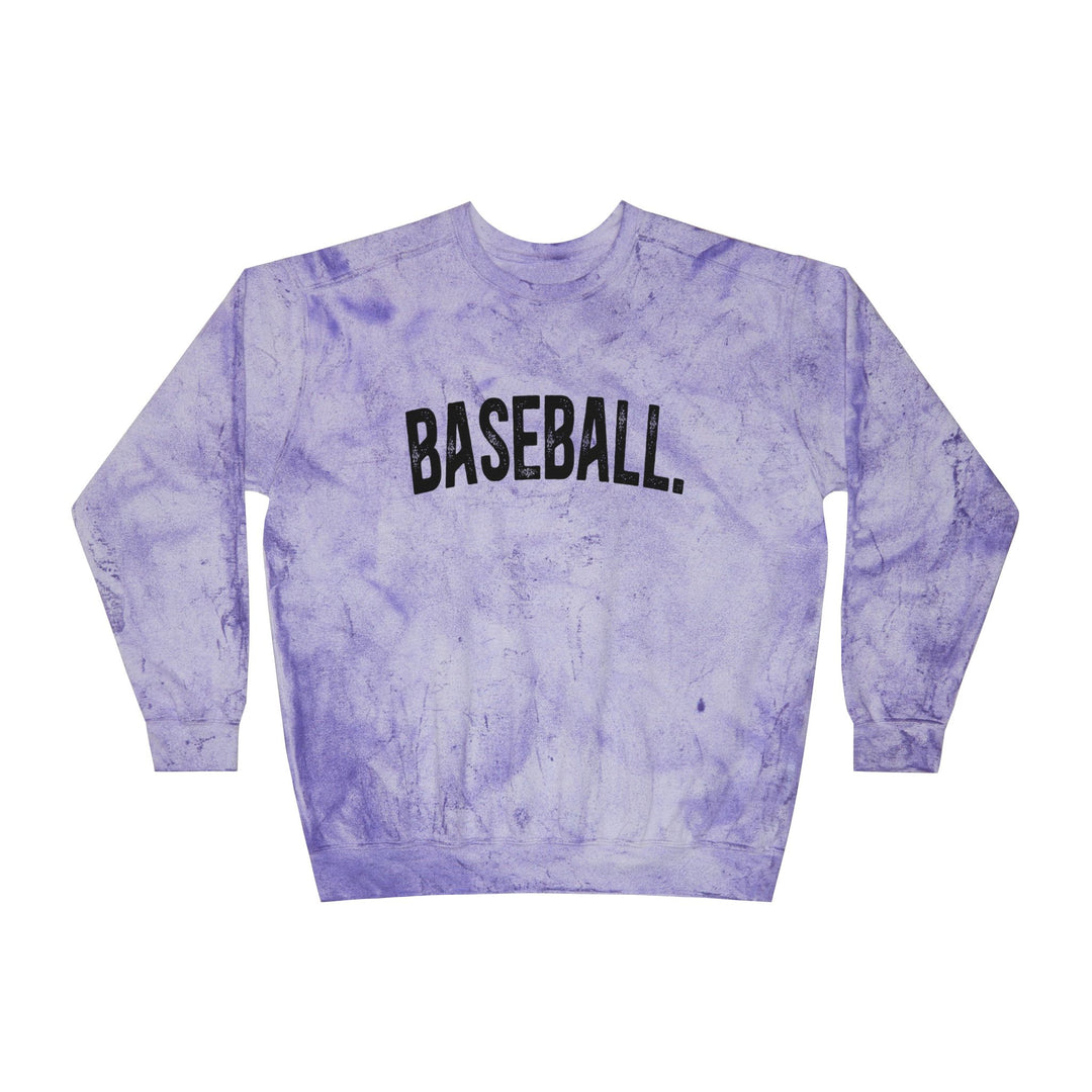 Rustic Design Baseball Adult Unisex Color Blast Crewneck Sweatshirt