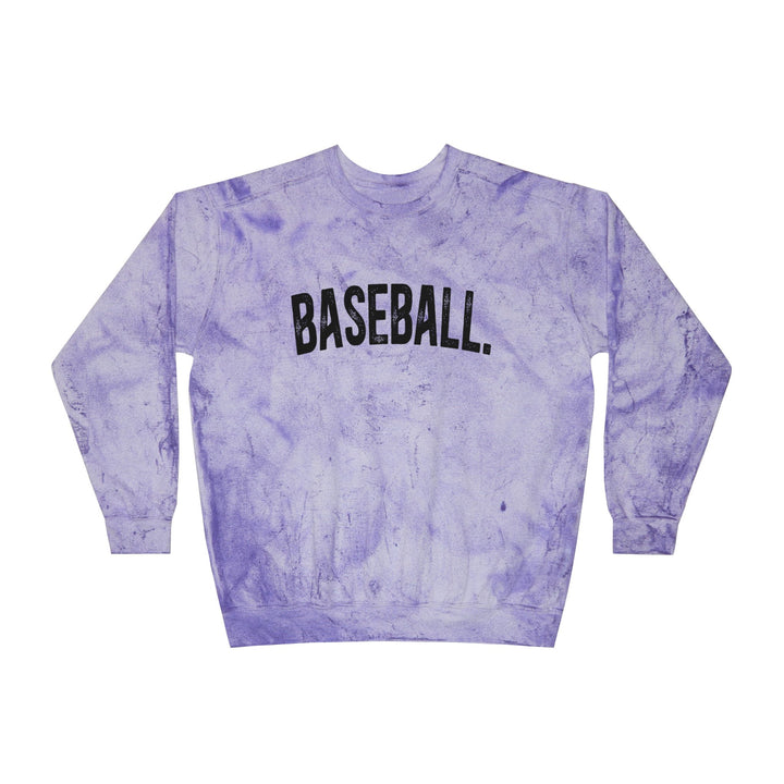 Rustic Design Baseball Adult Unisex Color Blast Crewneck Sweatshirt
