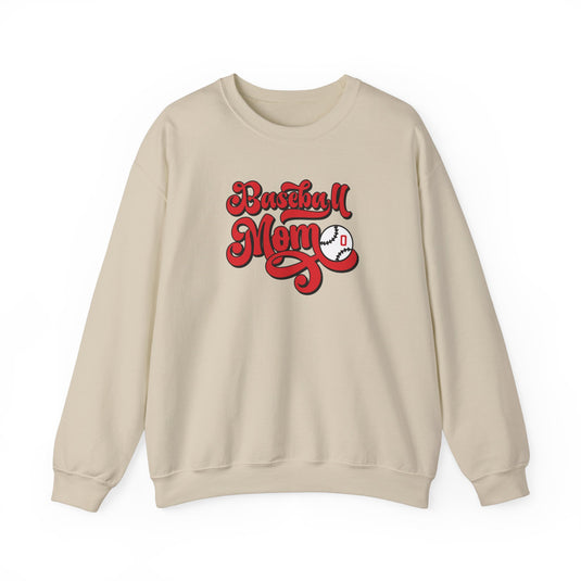 Baseball Mom Personalized Adult Unisex Basic Crewneck Sweatshirt