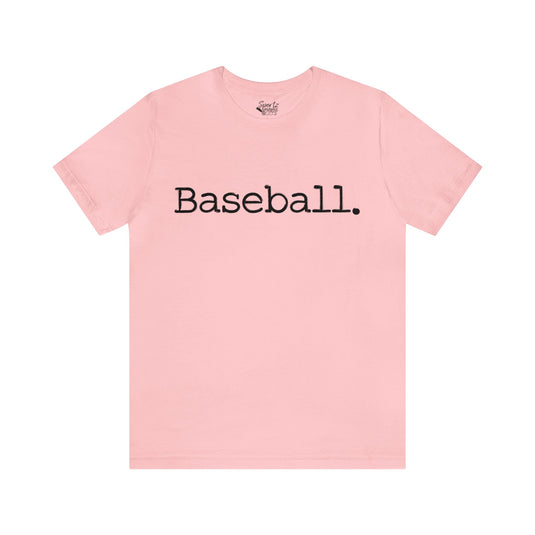 Typewriter Design Baseball Adult Unisex Mid-Level T-Shirt