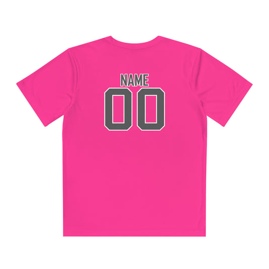 Edgewood Premier FC Unisex Youth Short Sleeve Moisture Wicking T-Shirt - Breast Cancer Awareness