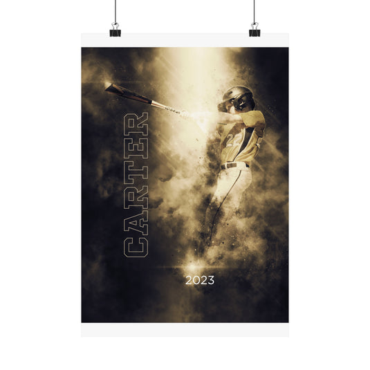 Matte Vertical Poster w/Smoke Effect