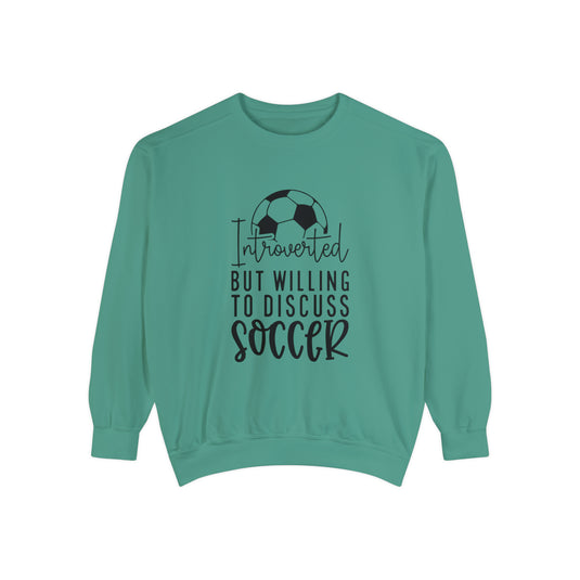 Introverted Soccer Adult Unisex Premium Crewneck Sweatshirt