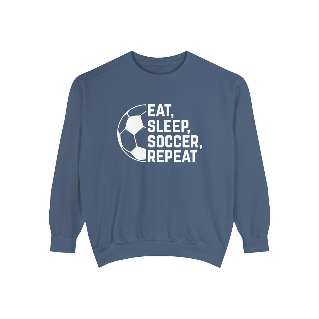 Eat Sleep Soccer Repeat Adult Unisex Premium Crewneck Sweatshirt