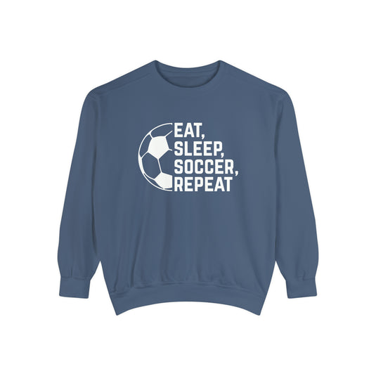 Eat Sleep Soccer Repeat Adult Unisex Premium Crewneck Sweatshirt