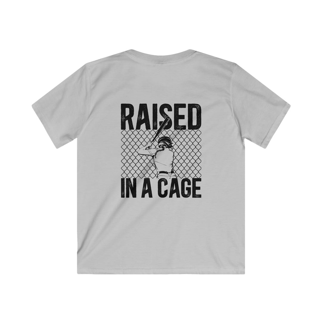 Raised in a Cage Softball Unisex Youth T-Shirt