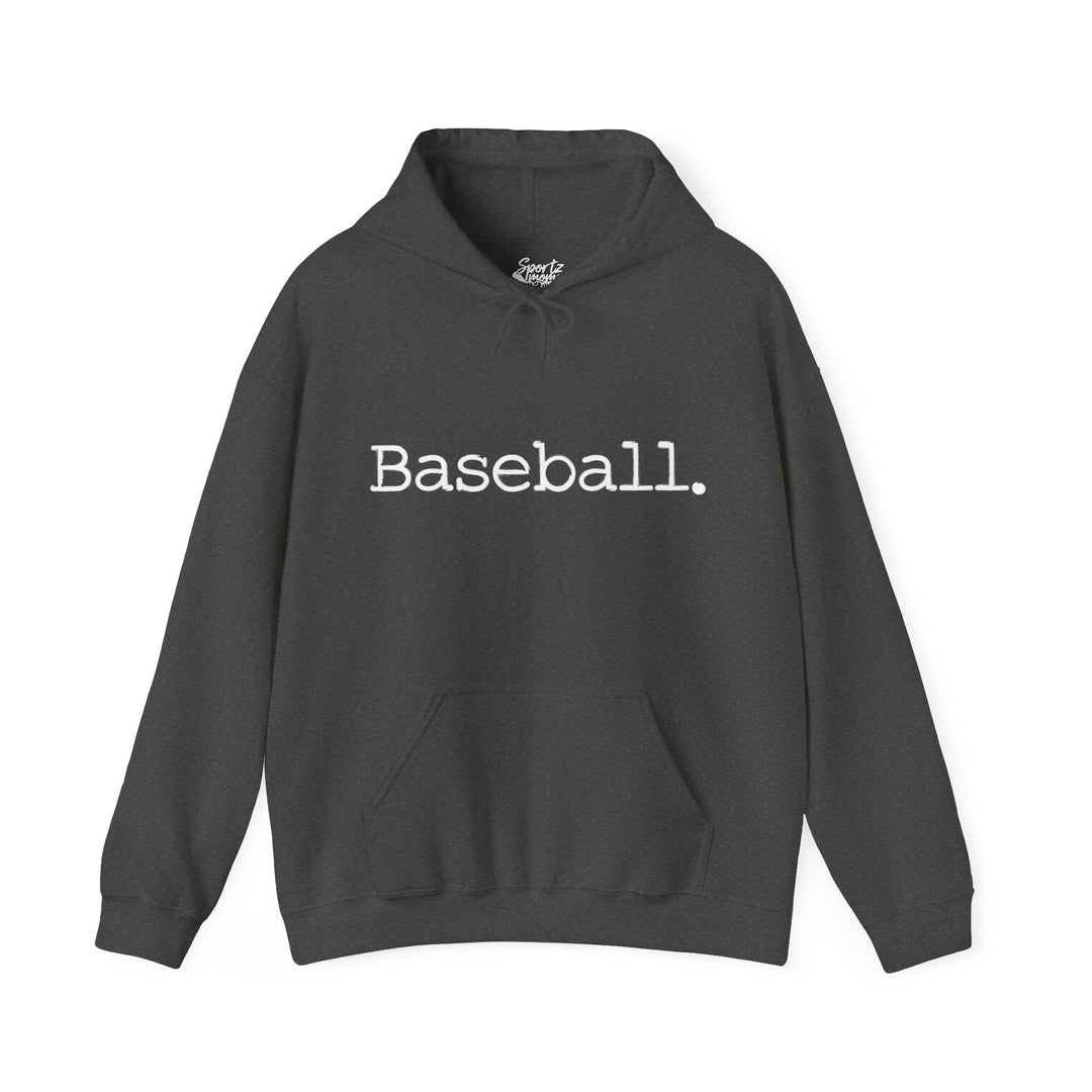 Typewriter Design Baseball Adult Unisex Hooded Sweatshirt