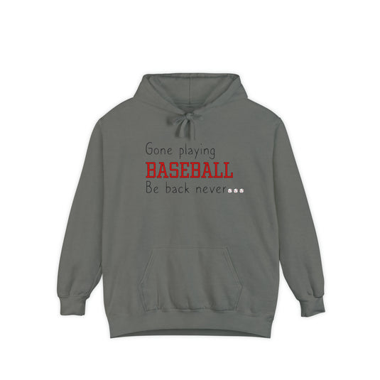 Gone Playing Baseball Adult Unisex Premium Hooded Sweatshirt