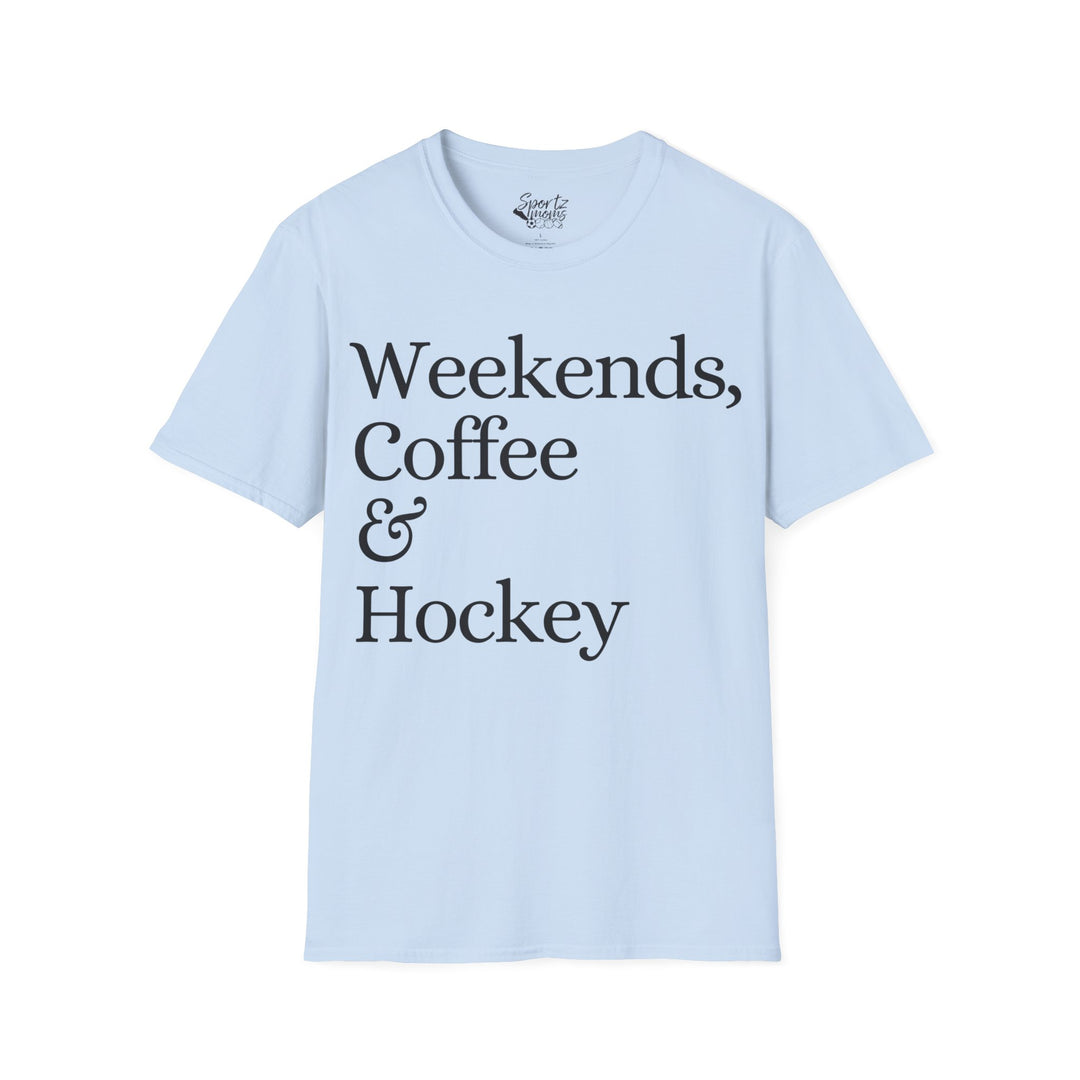 Weekends Coffee & Hockey Adult Unisex T-Shirt