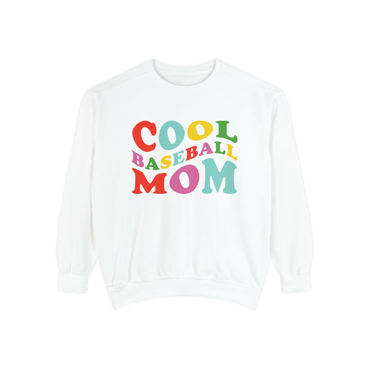 Cool Baseball Mom Adult Unisex Premium Crewneck Sweatshirt