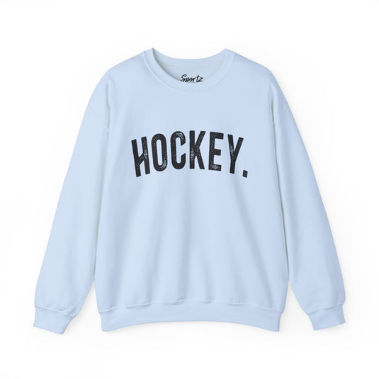 Rustic Design Hockey Adult Unisex Basic Crewneck Sweatshirt