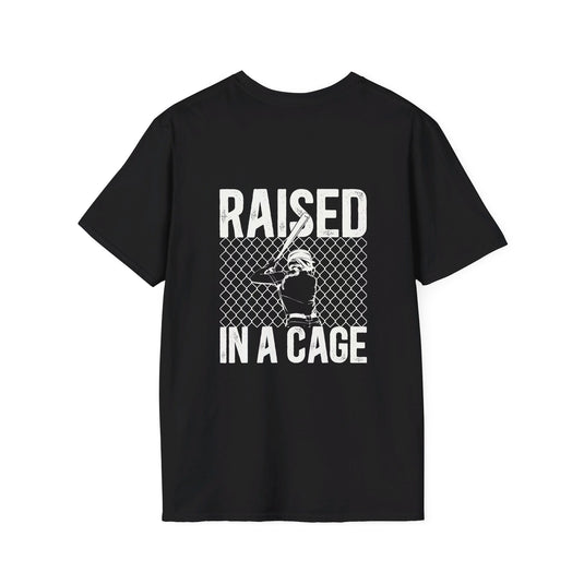 Raised in a Cage Softball Unisex Adult Basic T-Shirt