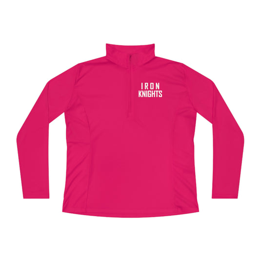 Iron Knights Women's Quarter-Zip Pullover w/Stacked Text Only