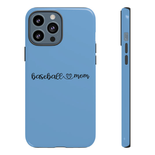 Baseball Mom Phone Case with Heart