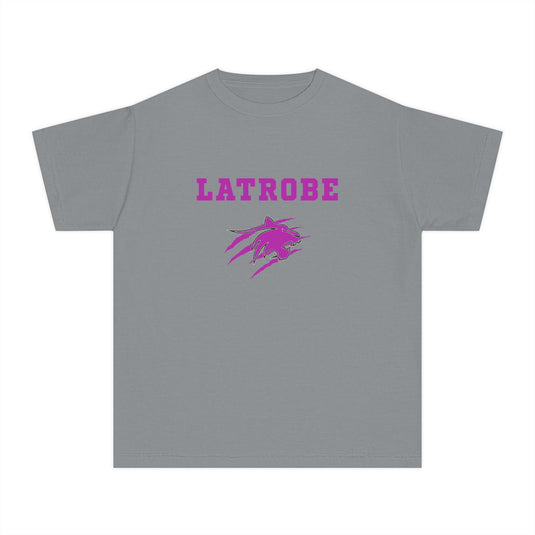 Latrobe Boys Soccer Unisex Youth Premium T-Shirt - Cancer Design