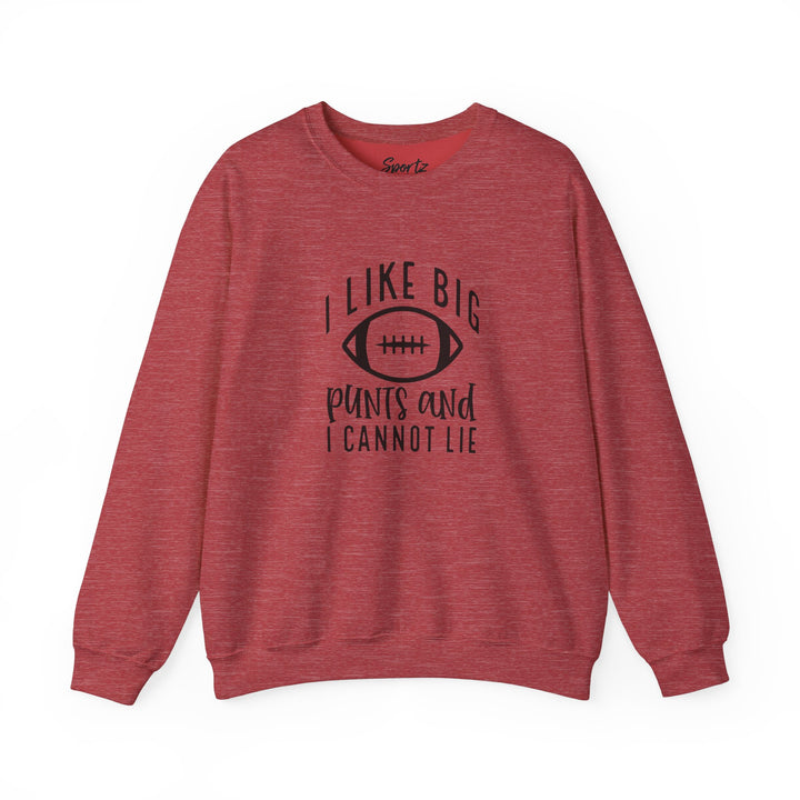 I Like Big Punts Football Adult Unisex Crewneck Sweatshirt