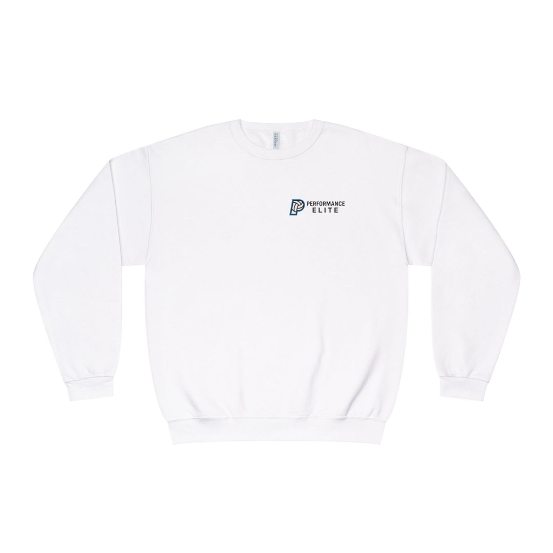 Performance Elite Unisex Adult Mid-Level Crewneck Sweatshirt w/Front & Back Logo